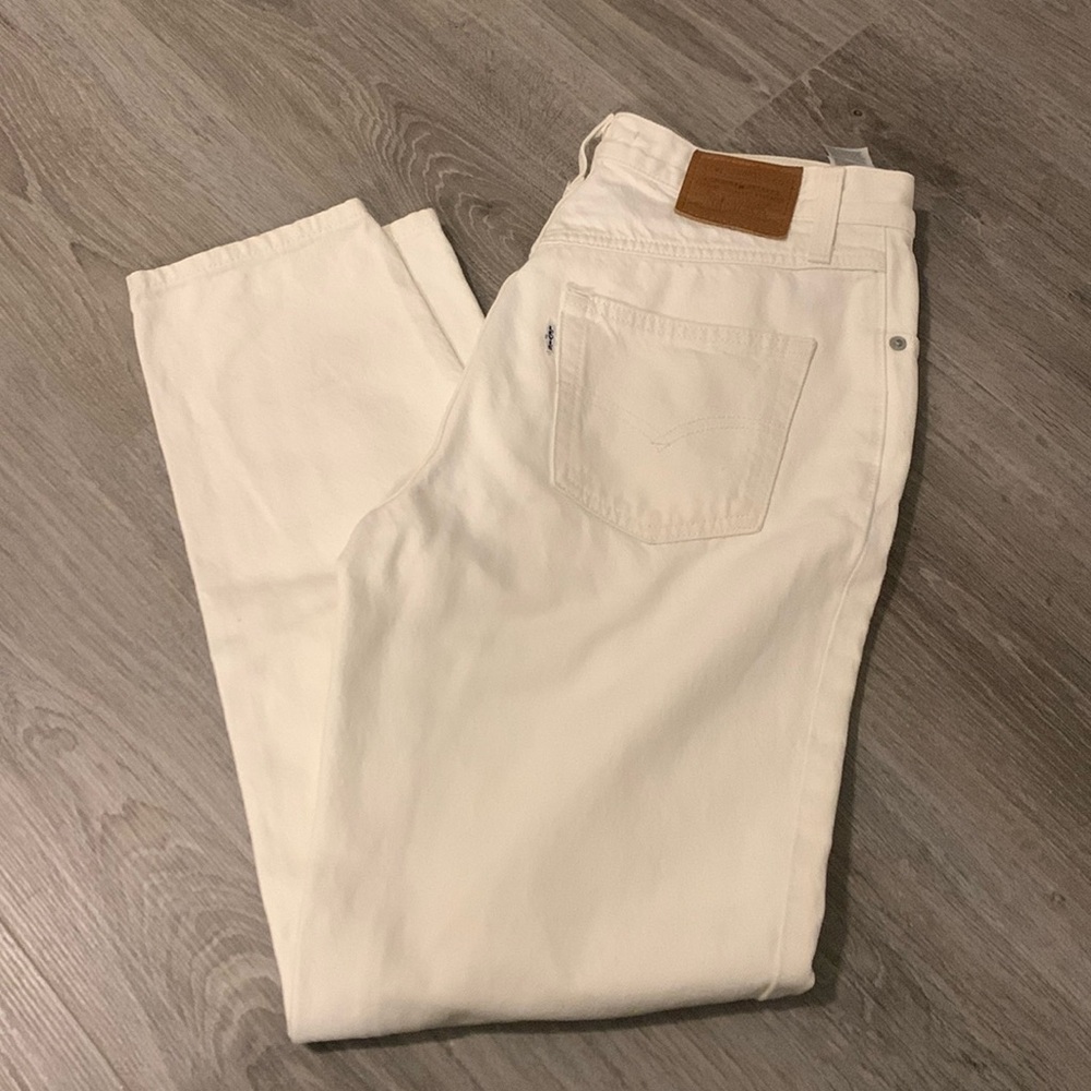 White Women’s Jeans - Classic High-Rise Fit